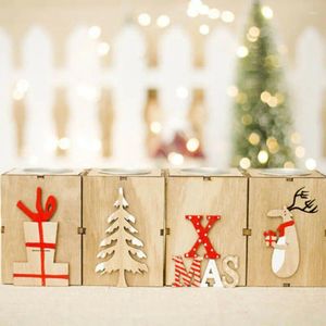 Candlers Christmas Mini en bois ornements de chandelier de fête