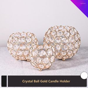 Portavelas Crystal Tealight Ball Holder Center Pieces Decoración para mesa de café