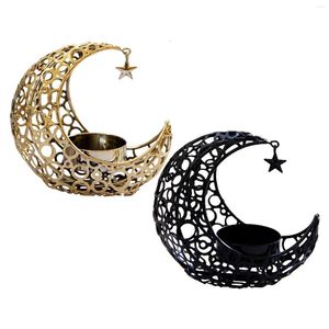 Bougeoirs Eid Moon Star Candlestick Party Supplies Centres de table Forme pour bureau Mariage intérieur