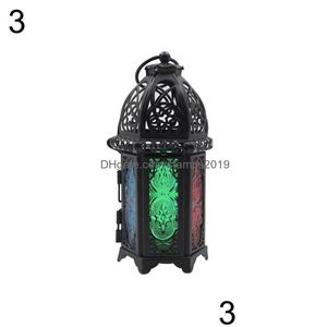 Bougeoirs bâton européen Vintage suspendu titulaire lanterne en verre marocain mariage décor à la maison 220804 livraison directe jardin DHF4V