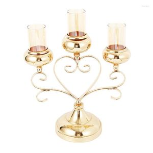 Bougeoirs Usine Prix Or Cristal Porte-Lumière À Thé Romantique Table Décor Chandelier Pour La Fête De Mariage Cadeau