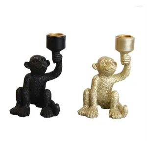 Bougeoirs Fun Monkey Centerpieces Décoration de table Bar Mariage Fête d'anniversaire Ornement Chandelier