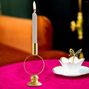 Chandelier en fer forgé bougeoirs romantique pour anniversaire de table de salle à manger