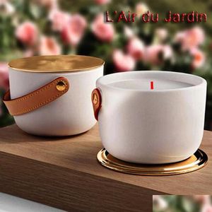 Candles Scented Candle Bougie 220G French Brand Parfum Candles Long Smell Perd Fragrance Wax Dehors Ii Neige Feuilles Fast Ship Drop Dhmdc