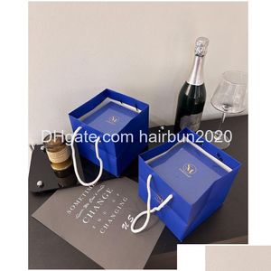 Bougies Sumicoco Blue Lover Teachers Birthday Scene Atmosphere Fragrance Candle Gift Box With Hand Y compris Drop Delivery Dht0V
