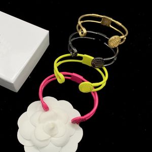 Bonbons Couleur Designer Beauté Tête Rides Ouverture Réglable Bracelet En Laiton Matériel Européen Américain Mode Labyrinthe Bracelet Anneaux Bijoux Cadeaux De Fête XMB8 --04