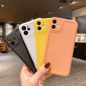 Candy Colors Phone Cases para iPhone 12 11 Pro MAX XS XR 7 8 Plus Matte Stars Soft TPU contraportada