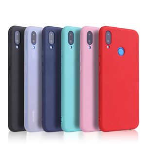 Étuis souples en silicone bonbon pour Xiaomi Redmi Note 5 6 7 8 8T Pro étui Redmi 5A 6A 7A 8A Redmi S2 GO K20 étui coloré solide givré