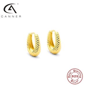 CANNER Pendientes redondos creativos Plata de ley 925 Piercing Stud Ear Rings Soporte Personalizar Dropshiping Venta al por mayor Reventa al por menor B1205