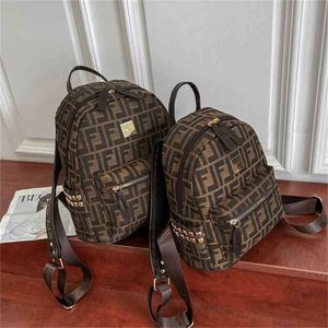 Mochila de lona nueva mochila impresa de gran capacidad mochila de viaje para estudiante femenina Monedero Black Friday