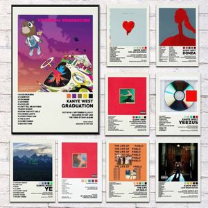 Toile de peinture Kanye West Donda ed Life of Pablo, affiches et imprimés d'étoiles, tableau mural pour décoration de maison, Framele227N