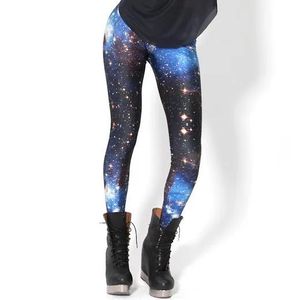 Capris Women Galaxy Star Space Printed Leggings Galaxy Pants Galaxy 2013 Leggings Free Shipping Gl03