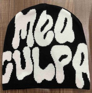 Gorros de punto estéticos para hombres y mujeres, gorro de lana de calidad, gorro cálido de lana Kpop a la moda, gorro de lana Ins New Net Red Design, gorro Harajuku