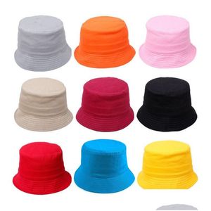 Casquettes Chapeaux Enfants Seau Bébé Garçons Filles Chapeau De Pêche Coton Soleil Respirant Été Plage Livraison Directe Accessoires De Maternité Dhzv3