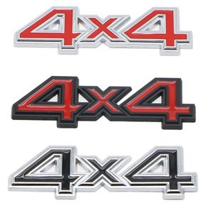 CAR 3D 4x4 Pegatizas y calcomanías de metal para Jeep Grand Cherokee Wrangler Carretero trasero Cuerpo de tronco Pegatizas de insignia de emblema241K