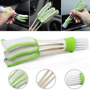 Brosse de nettoyage de sortie d'air de climatiseur de voiture, petite brosse de nettoyage de clavier, dépoussiérage, outil de balayage de lavage de voiture