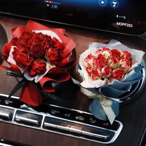 Car Air Freshener Dried Flower Car Air Freshener Automotive Air Conditioning Outlet Perfume For Girls Bouquet Auto Vent Clip Car Accessories L230523