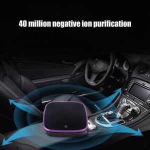 Purificador de aire para coche con filtro ambientador, limpiador, ionizador negativo, USB, formaldehído, bacterias, olores, dispositivo purificador, productos para automóviles