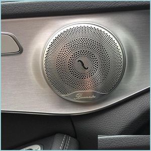 Car Audio 4Pcs Car O Speaker Er Garniture Porte Haut-parleur Accessoires Intérieur Pour Benz E / C / Glc Classe W213 W205 Drop Delivery 2022 Mobil Dhcb9