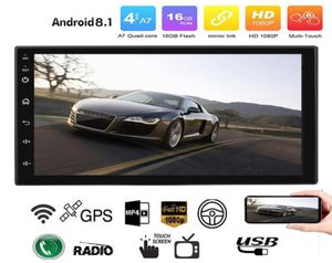 Audio del coche Estéreo Android12 Doble Din Navegación GPS Bluetooth Control del volante por voz Pantalla táctil completa Receptor de 7 pulgadas Mirr6335301