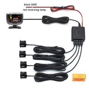 Car Auto Parktronic LCD Parking Sensor with 4pcs 22mm Sensors Reverse Backup Car Parking Radar Monitor Detector System with LCD Di285r