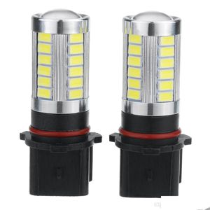 Bombillas para automóviles 2 piezas Blanco P13W Coche de alta potencia LED BBS Luces de circulación diurna Lámparas antiniebla Entrega de gotas Móviles Motocicletas Accesorio de iluminación Dhl9P