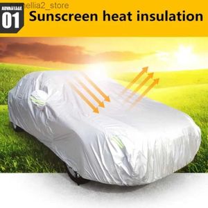 Car Covers Cover Outdoor Protection Full Exterior Snow Sunshade Dustproof Universal for Hatchback Sedan SUV Q231013