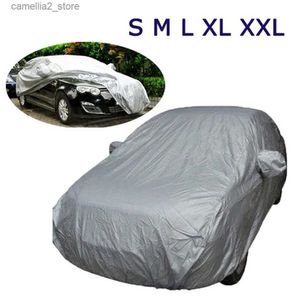 Cubiertas para automóviles Vislone Universal Full Car Cover Exterior Interior Protección UV Protector solar Protección contra el calor A prueba de polvo Resistente a los arañazos Sedan S-XXL Q231012