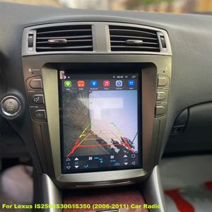 DVD de voiture 10,4 pouces écran Tesla pour Lexus IS250 IS300 IS350 2006-2011 Android Radio lecteur multimédia GPS Navigation unité principale Carplay