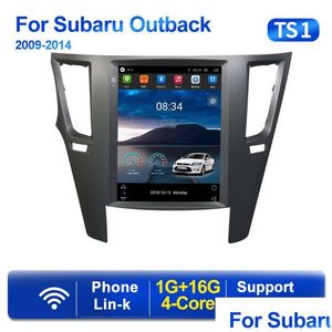Car DVD DVD Player 9,7 pouces Car Mtimedia Tesla Style Sn Android 11 pour Subaru Outback Impreza Legacy GPS Navigation Stéréo Drop Deved Dhbat