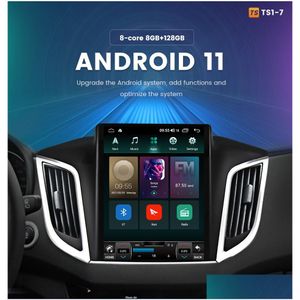 Voiture DVD DVD Player Car Radio Mtimedia Android 11 pour Hyundai Azera 2012 2012 Tesla Style Carplay GPS Navigation Head Unit Stereo 2Din Dhive