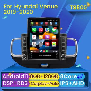 Car DVD GPS GPS Headunit Multimedia Player pour Hyundai Venue Drive Drive 2019 2020 Navigation Radio Android 11 Auto Video