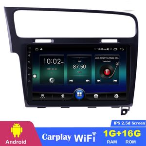 Lecteur d'unité principale Android Radio dvd de voiture pour VW Golf 7 2013-2015 système de Navigation GPS Support Carplay TV numérique DVR