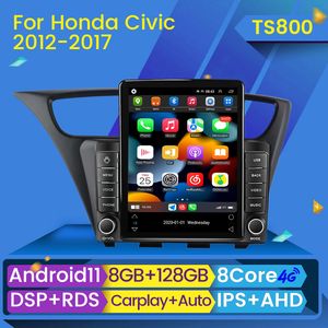 Lecteur dvd de voiture Android pour Honda CIVIC hayon 2012-2017 multimédia vidéo Navigation GPS stéréo HU 2 Din 2din BT