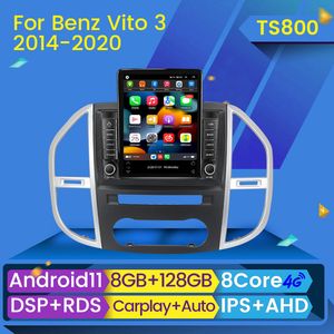 Voiture dvd Radio lecteur multimédia 2 din Android Auto Radio vidéo stéréo pour Mercedes Benz Vito W447 2014-2021 GPS piste Carplay