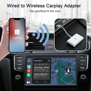 Adaptateur CarPlay sans fil pour dvd de voiture, pour IPhone, Dongle Carplay sans fil, Plug Play, WiFi 5GHz, pour IOS TV BOX ZZ