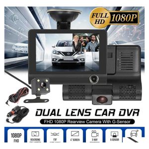 voiture dvr Voiture Dvrs Dvr Hd Ips Sn 3 Lentille 4.0 Pouces Dash Caméra Avec Enregistreur Vidéo De Recul Enregistreur Cam Arrive Drop Delivery Mobiles Motorcy Dhfmz