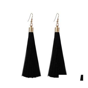 coche dvr Dangle Chandelier Womens Long Tassel Colgante Pendientes Niñas Elegante Temperamento Día de San Valentín Fiesta de cumpleaños Wild Gift Drop Deliv Dhoum