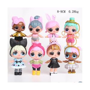 Coche Dvr Dolls Cartoon Lol Cute Baby Glitter Princess Dress Figuras Juguetes de acción para niños Regalo de cumpleaños Yh1568 Drop Delivery Gifts Acces Dhalw