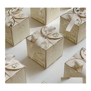 Car DVR Gift Wrap Conseils Fleur Candy Box Carton Es Emballage Petit pour le mariage Anniversaire Baby Shower Party Décorer 220913 Drop Livraison Accueil DHT9H