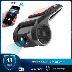 Auto Dvr HD USB Wifi Auto Dash DVR Rekord Vorne Kamera Video 170 Auto Recorder Für Android Radio Multimedia Player überwachung ADAS