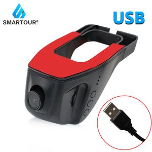 Car dvr Smartour Cam USB Driving Video GPS HD 1080P Dash Camera para Android Accesorios Car DVR Recorder