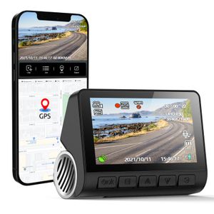 Cámara de salpicadero DVR V55 4K para coche, 2160P, GPS, ADAS, 24H, soporte de estacionamiento, cámara trasera, visión nocturna, instrucción de voz, Control por aplicación