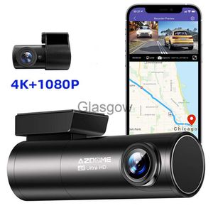 DVR de voiture AZDOME M300S Dash Cam 4K 500W DVR de voiture avant arrière WIFI GPS enregistreur vidéo caméra vision nocturne commande vocale 24H moniteur de stationnement x0804 x0804