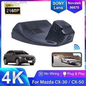 DVR para automóvil DVR para automóvil para Mazda CX-30 CX-50 CX30 CX50 EV 2023 2022 2021 2020 Plug and Play 4K Dash Cam Cámara Grabadora de video DashCam oculta Q231115