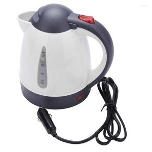 Car Electric Kettle 1L Large Capacity Portable Travel Water Boiler Truck Coffee Heated Tea Pot 12V