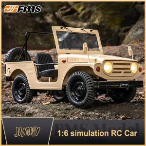 Car FMS 1/6 Jimny RS Brown Modèle 2.4G RC Cars Electric 4wd Offroad Crawler pour les enfants Gift Hot Article 1: 6 Toys pour adultes professionnels