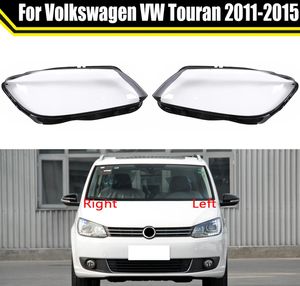 Capuchons de phare avant de voiture pour Volkswagen VW Touran 2011 2012 2013 2014 2015 couvercle de phare en verre abat-jour automatique coque de lentille de lampe