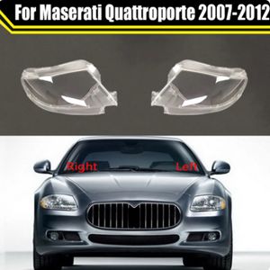 Cubierta de lente de faro delantero de coche para Maserati Quattroporte 2007-2012, carcasa de cristal para coche, pantalla de faro, piezas de coche transparentes