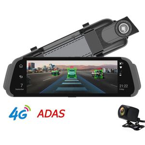 Accesorios para GPS para automóvil 10 pulgadas 4G Espejo retrovisor Adas 1080P Grabadoras de video de doble lente G-Sensor Navegador retrovisor Drop Delivery Mob Dhg17
